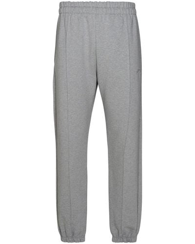 Gcds Grey Cotton Track Trousers