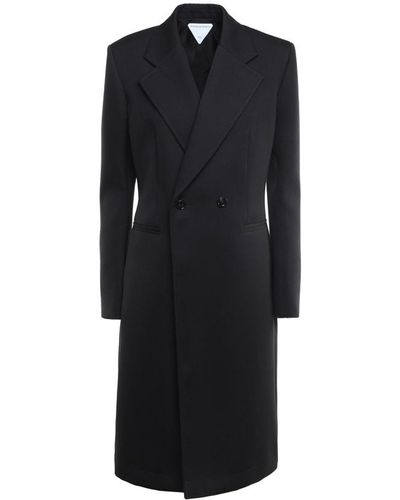 Bottega Veneta Compact Wool Coat - Black