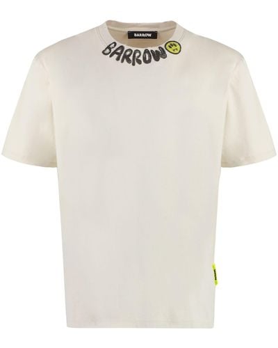 Barrow Logo Cotton T-Shirt - White