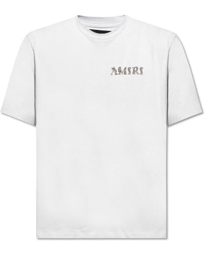 Amiri T-Shirt With Logo - White