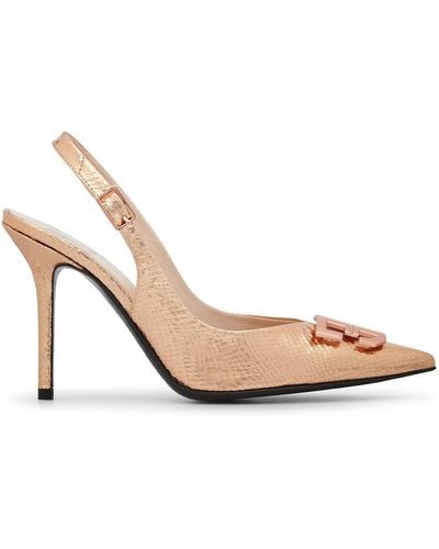 Fabi Iconic Décolleté In Soft Nappa Leather - Metallic