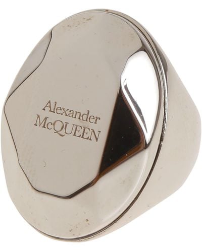 Alexander McQueen Faceted Stone Ring - Natural