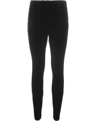 Polo Ralph Lauren Skinny Stretch Velvet Pants - Black