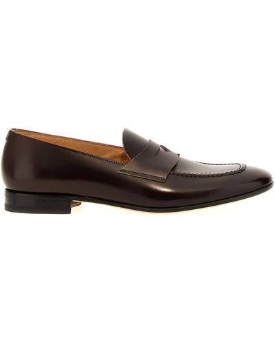 Lidfort Leather Loafers - Brown