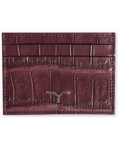 Larusmiani Card Holder Asset Wallet - Purple