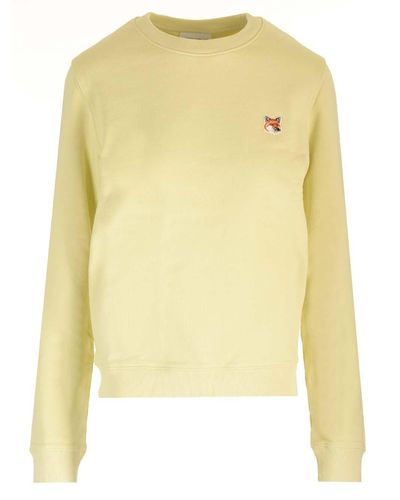 Maison Kitsuné Slim Fit Sweatshirt - Yellow