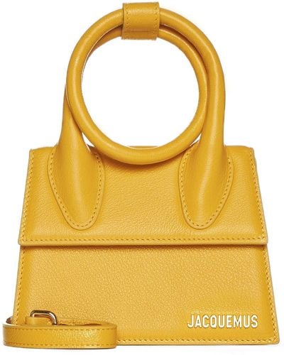 Jacquemus Le Chiquito Noeud Leather Bag - Yellow