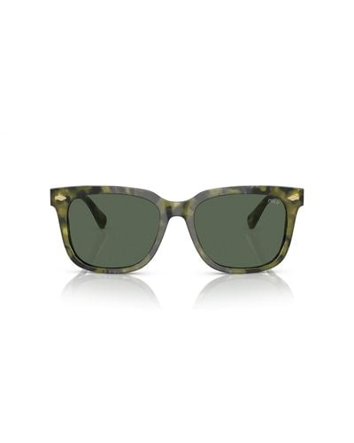 Polo Ralph Lauren Ph4210 Shiny Havana Sunglasses - Green