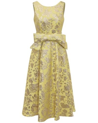 P.A.R.O.S.H. Dress With Bow - Yellow