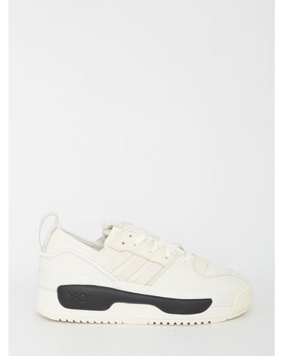 Y-3 Rivalry Leather Sneakers - White