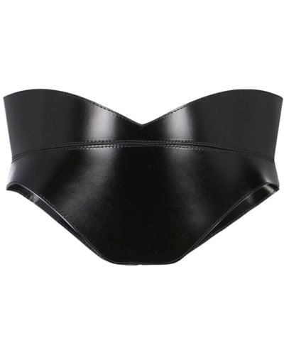 Alexander McQueen Corset-style Leather Belt - Black