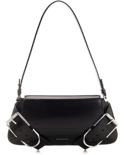 Givenchy Voyou Shoulder Flap Bag - Black