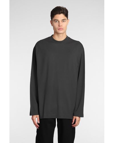 Lemaire T-shirt In Gray Cotton - Black