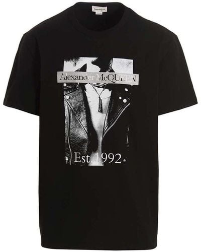 Alexander McQueen Printed T-shirt - Black