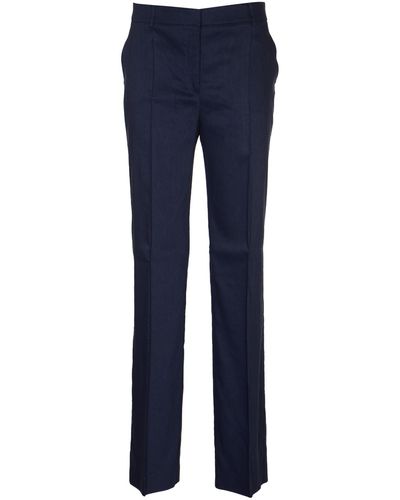 Alberta Ferretti Classic Fitted Concealed Trousers - Blue