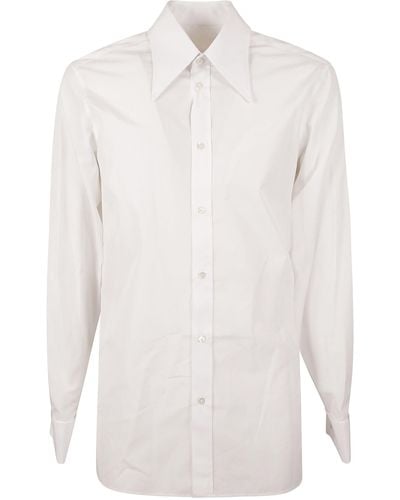 Maison Margiela Classic Long-Sleeved Shirt - White