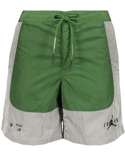 Off-White c/o Virgil Abloh Jordan X Off Bermuda Shorts With Logo - Green