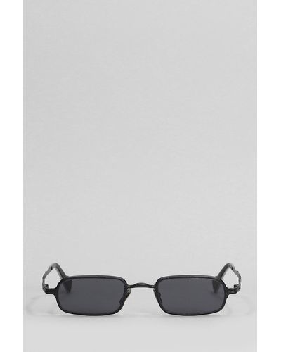 Kuboraum Z18 Sunglasses In Black Metal Alloy - Grey
