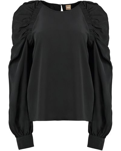 BOSS Silk Blouse - Black