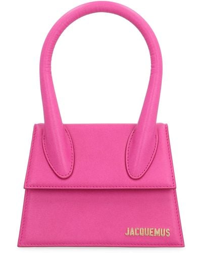 Jacquemus Le Chiquito Moyen Leather Handbag - Pink