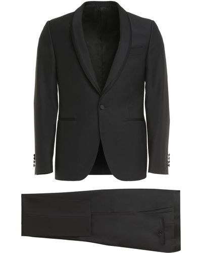 Canali Two-piece Wool Suit - Black
