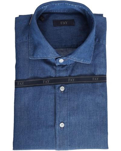 Fay Blu Shirt - Blue
