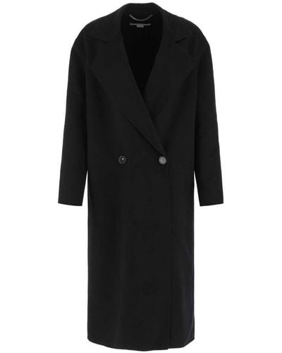 Stella McCartney Erika Double-Breasted Coat - Black