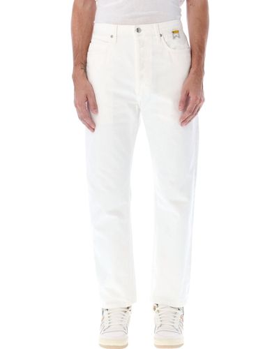 Rhude Classic Denim Pants - White