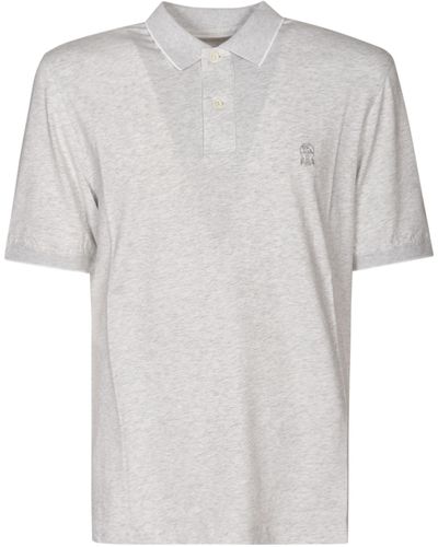 Brunello Cucinelli Logo Polo Shirt - White