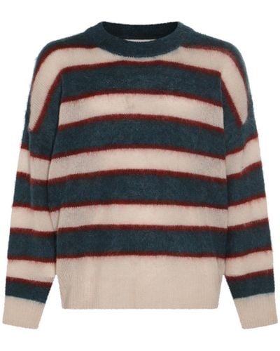 Isabel Marant Green And White Knitwear - Blue