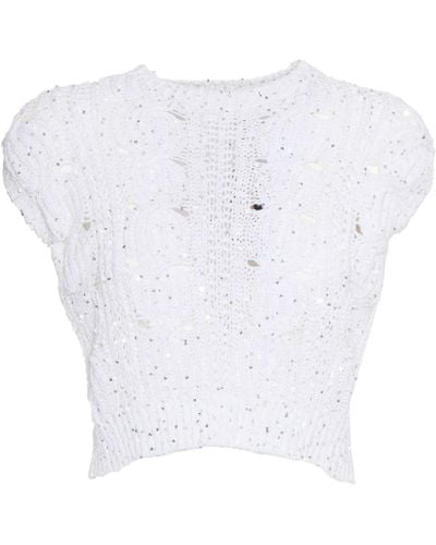 Lorena Antoniazzi Knit Top - White