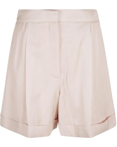 Alexander McQueen Foldover Plain Trouser Shorts - Pink