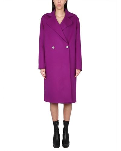 Stella McCartney Double-breasted Coat - Purple