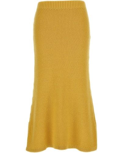 Chloé Flared Maxi Skirt - Yellow