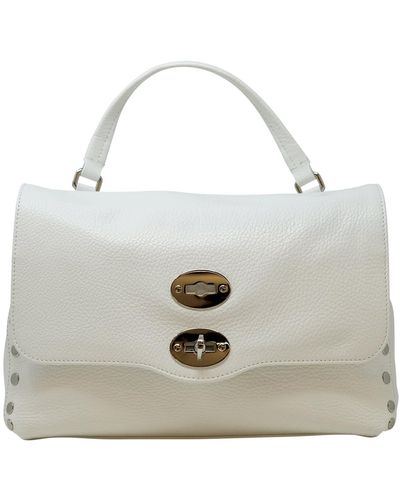 Zanellato 068010-0050000-z1190 White Postina Daily S Giorno S Leather Handbag