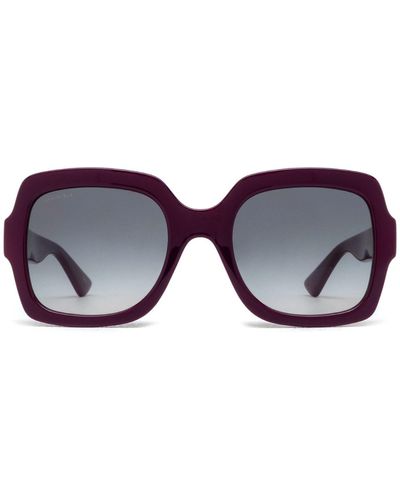 Gucci Gg1337s Burgundy Sunglasses - Red