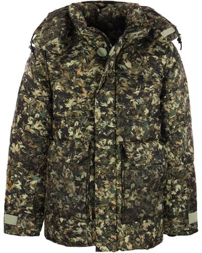 The North Face 73 Leaf-print Padded Jacket - Green