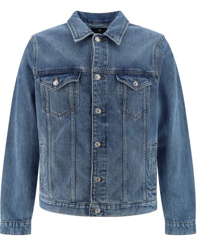 7 For All Mankind Jackets - Blue