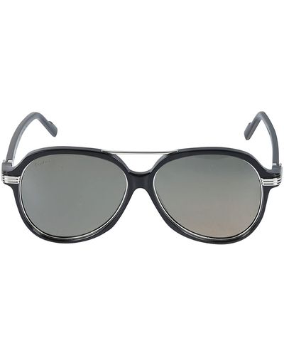 Cartier Aviator Frame Sunglasses - Gray