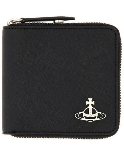 Vivienne Westwood Wallet With Logo - Black