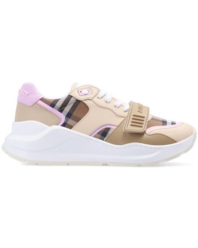 Burberry Sneakers With Logo - Multicolor