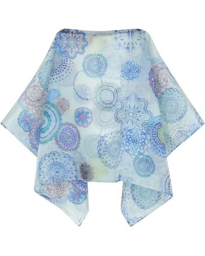 Giorgio Armani Printed Shawl - Blue