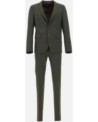 Brian Dales Ga87 Suit Two-Piece Cool Wool - Green