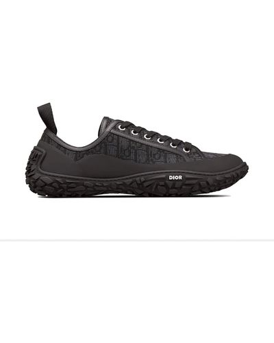 Dior Oblique Jacquard Low Top Sneakers - Black