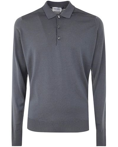 John Smedley Cotswold Long Sleeves Shirt - Grey