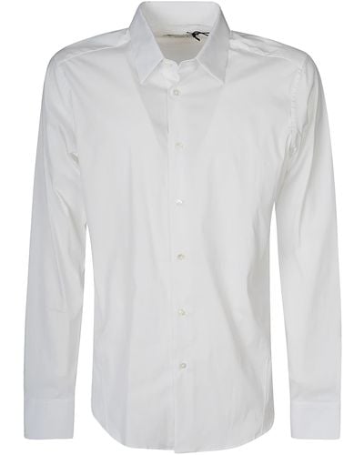 Lanvin Round Hem Plain T-Shirt - White