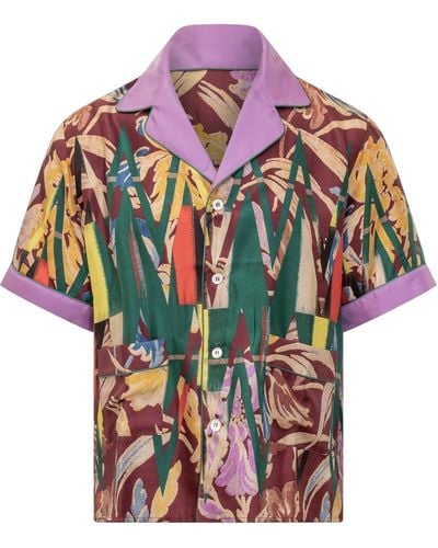 Pierre Louis Mascia Silk Shirt - Multicolour