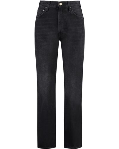 Totême Twisted Seam 5-Pocket Straight-Leg Jeans - Blue