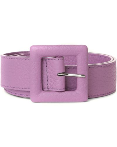 Orciani Soft Leather Belt - Purple