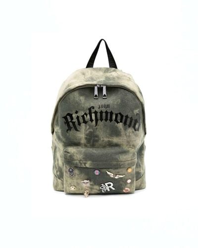 John Richmond Backpack With Print And Logo - Multicolor
